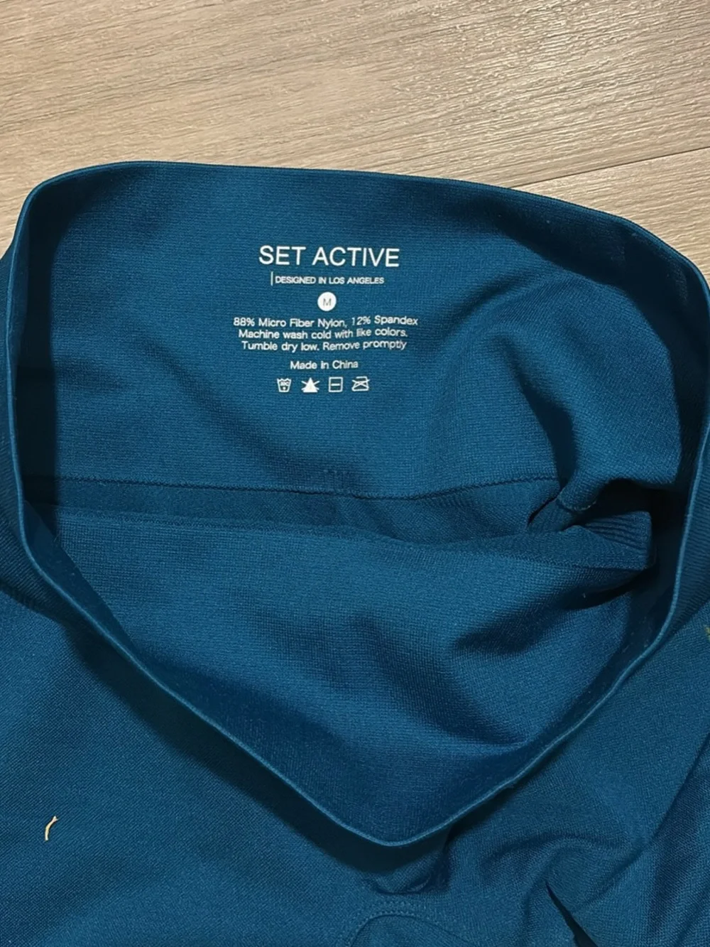 SET Active Deep Teal High-Rise Seamless Shorts